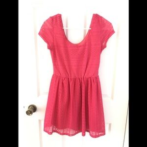 Hot Pink knitted dress